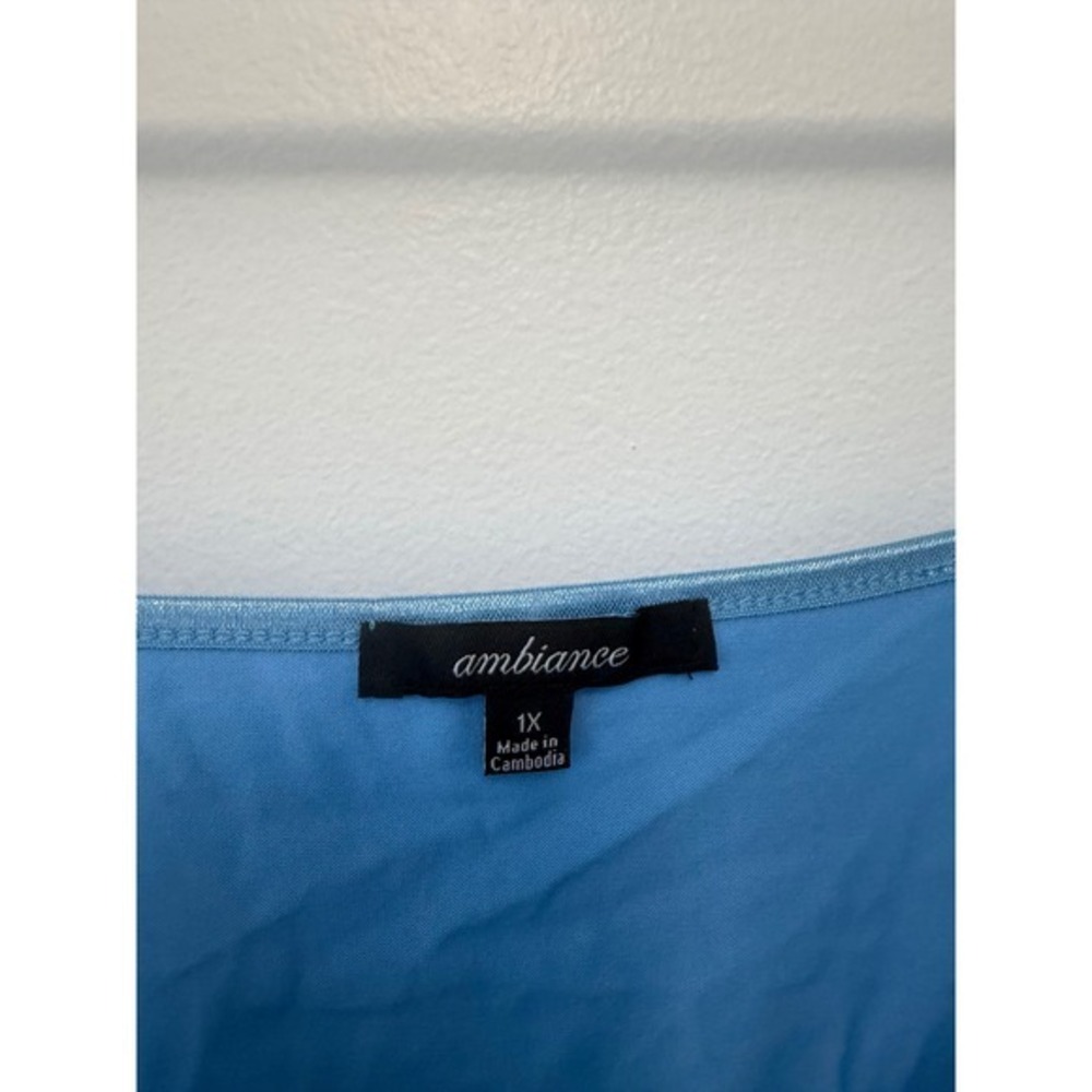 Ambiance Plus Size Scoop Neck Cami – Baby Blue – Women's 3X – NWOT - Picture 3 of 5